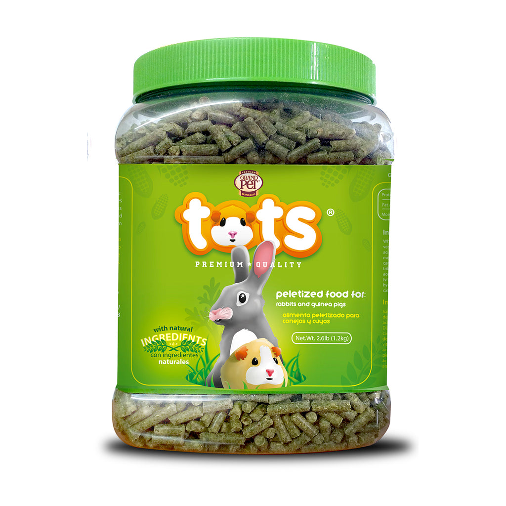GrandPet Tots - Alimento para conejos y cuyos 1.2 kg