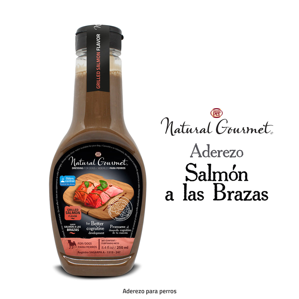 Aderezo GrandPET Natural Gourmet® - Sabor Salmón a las Brazas