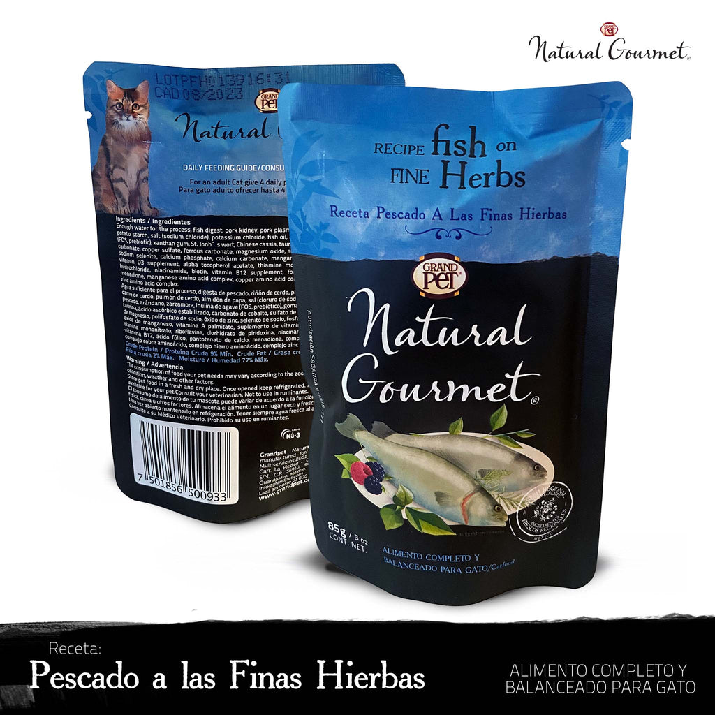 GrandPET Natural Gourmet® Receta Pescado a las Finas Hierbas