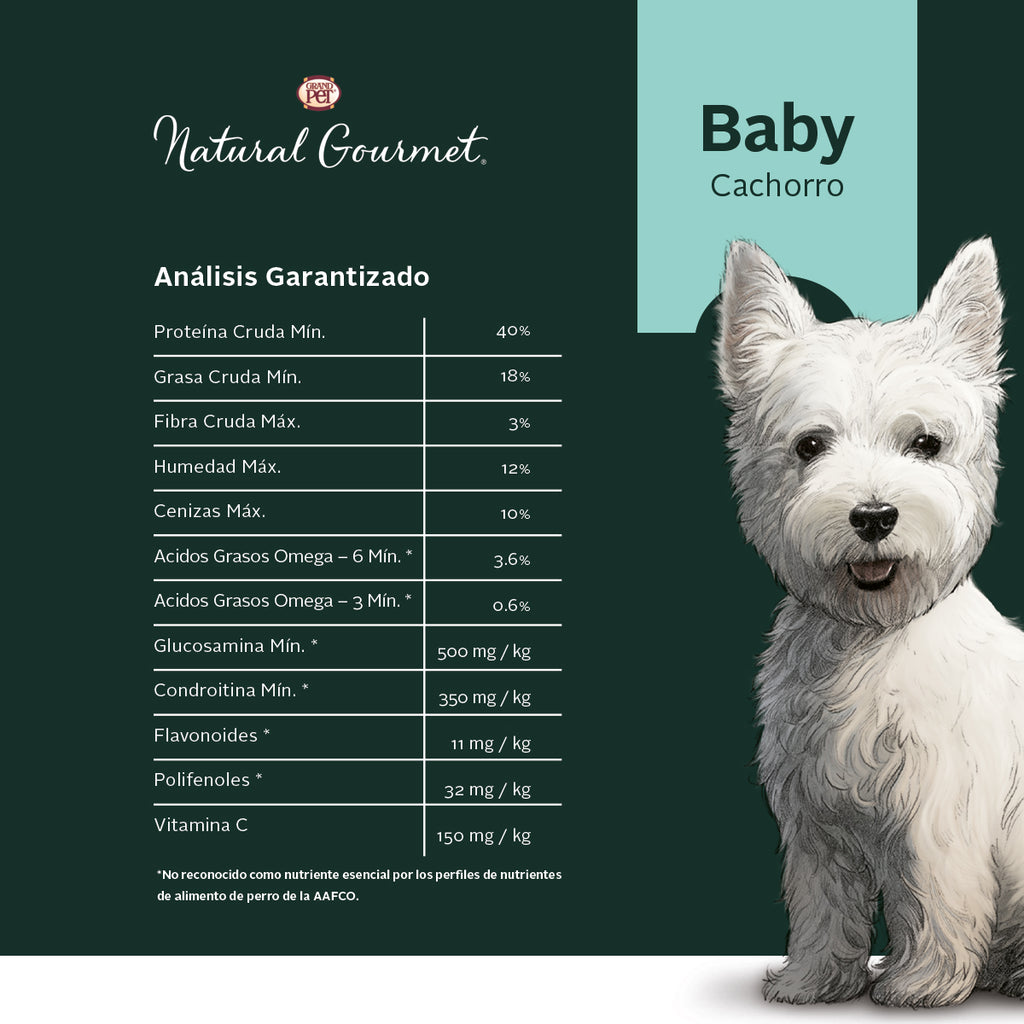 Natural Gourmet Baby® Alimento Perro Cachorro