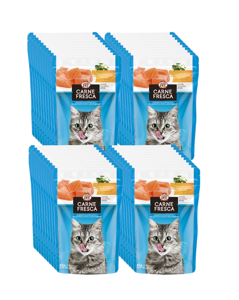 Carne Fresca® Sobre de Alimento Húmedo para Gato Receta Salmón y Atún