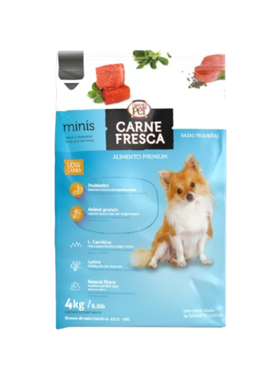GrandPet Carne Fresca Minis® Alimento Perro Adulto Raza Pequeña