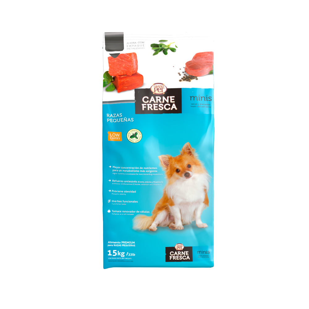 GrandPet Carne Fresca Minis® Alimento Para Perro Adulto Raza Pequeña
