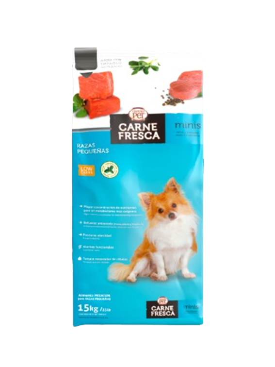 GrandPet Carne Fresca Minis® Alimento Perro Adulto Raza Pequeña