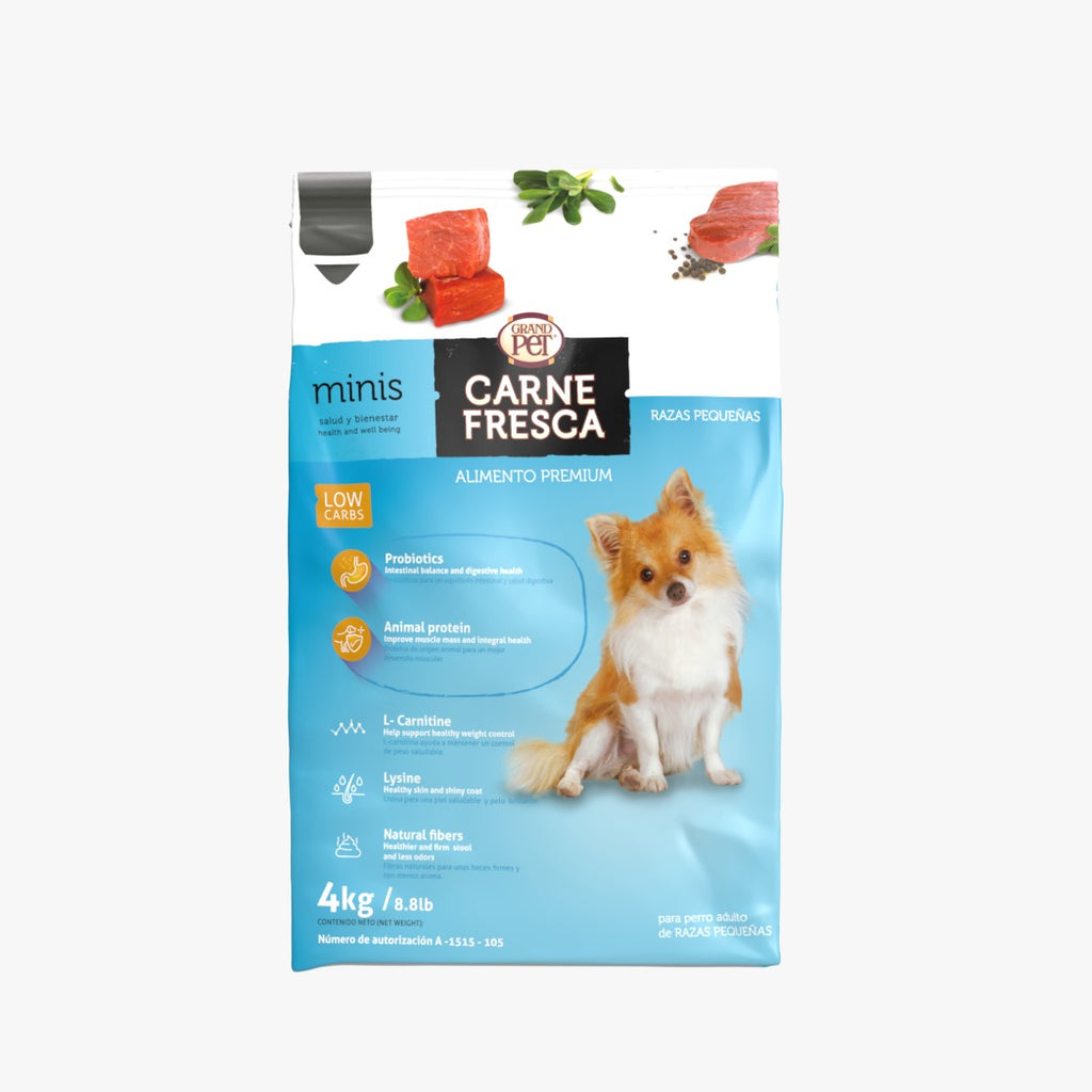 GrandPet Carne Fresca Minis® Alimento Para Perro Adulto Raza Pequeña