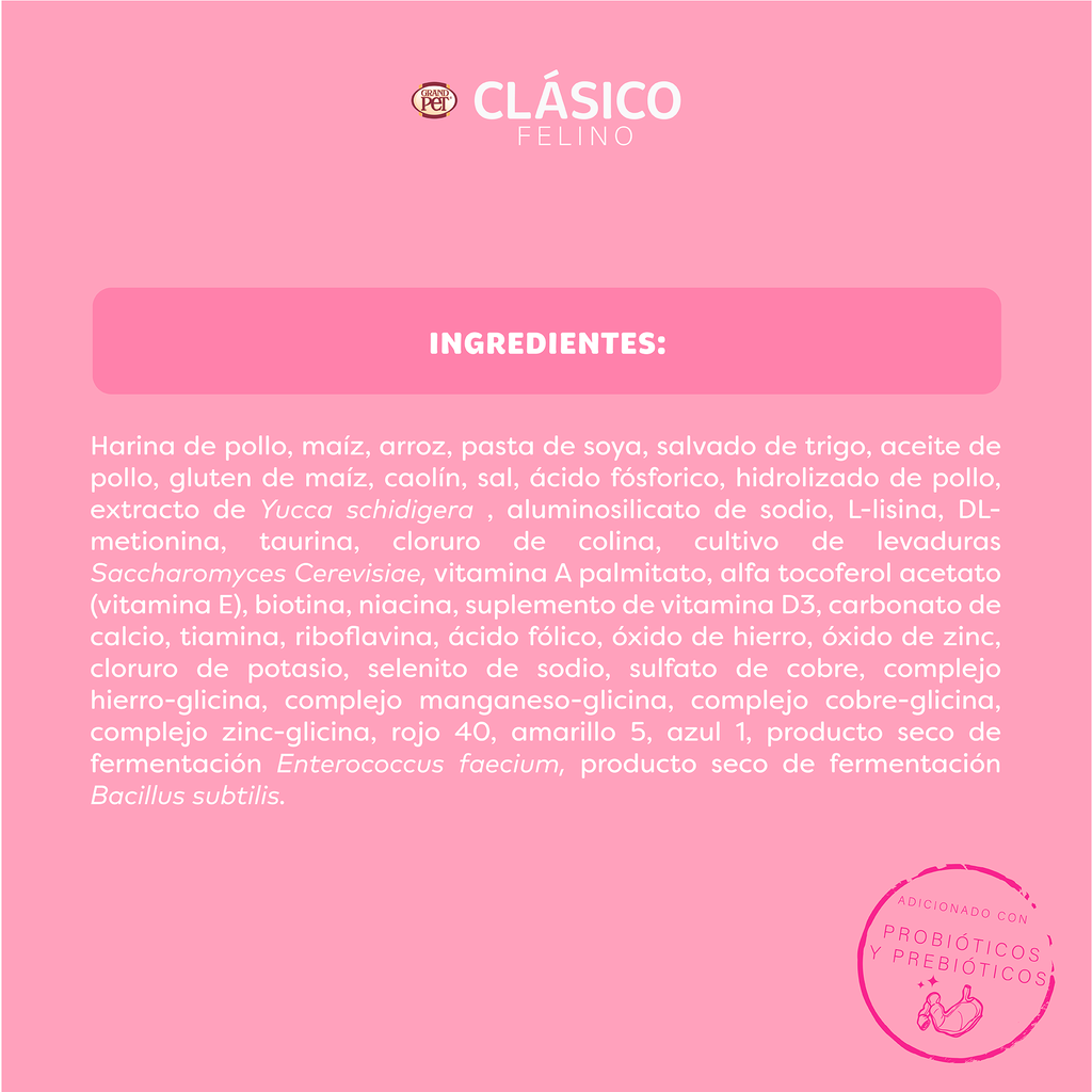 GrandPET Clásico® Alimento Para Gato