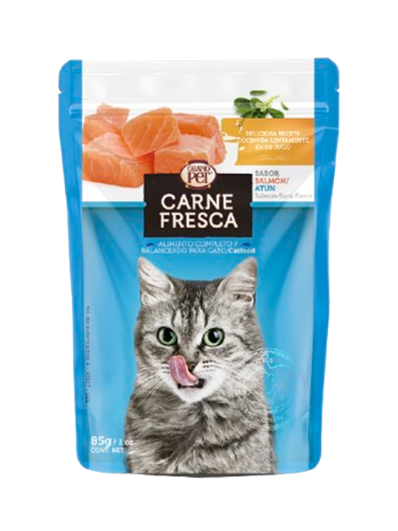Carne Fresca® Sobre de Alimento Húmedo para Gato Receta Salmón y Atún