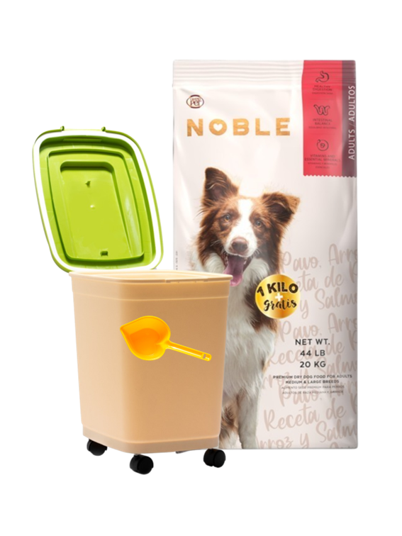 Noble Adulto 20 Kg + Contenedor Croquetero