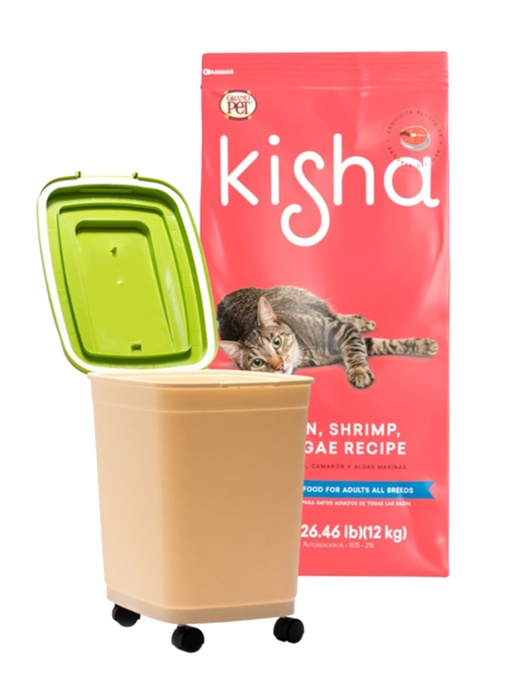 Kisha Adulto 12 Kg + Contenedor Croquetero