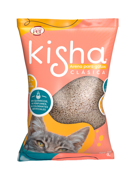 GrandPET Kisha® Arena Para Gato 3 Kg