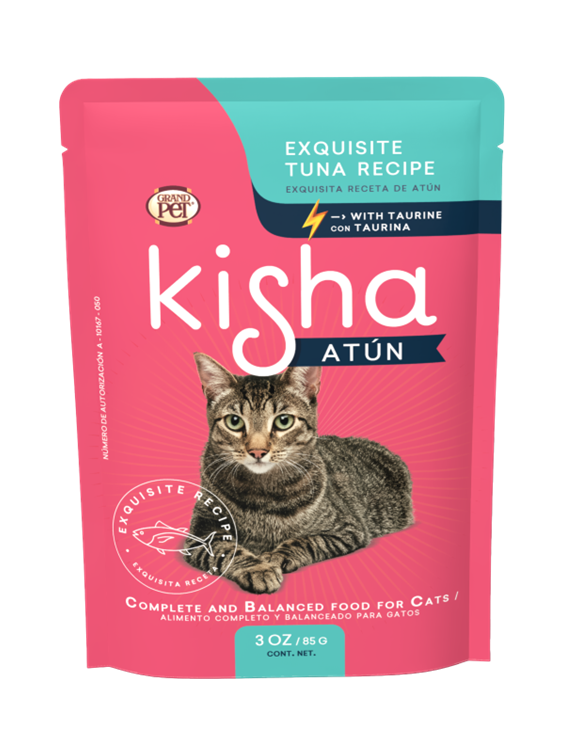 GrandPET Kisha® Sobre 85 Gr Alimento Húmedo Gato Receta Atún