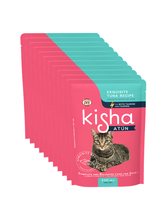 GrandPET Kisha® Sobre 85 Gr Alimento Húmedo Gato Receta Atún
