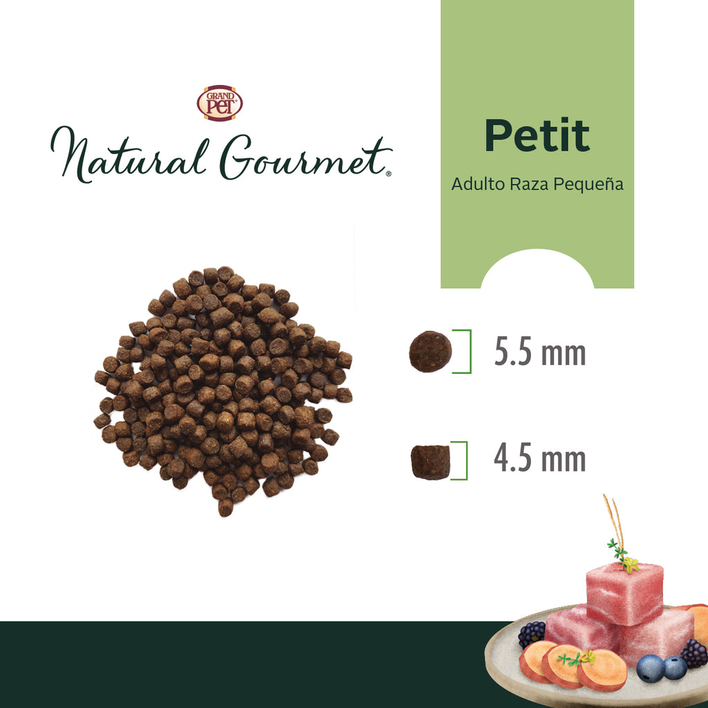 GrandPET Natural Gourmet Petit® Croqueta Para Perro Raza Pequeña