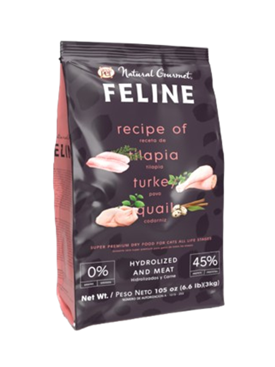 Grandpet Natural Gourmet Feline® Alimento Gato Receta Tilapia y Pavo