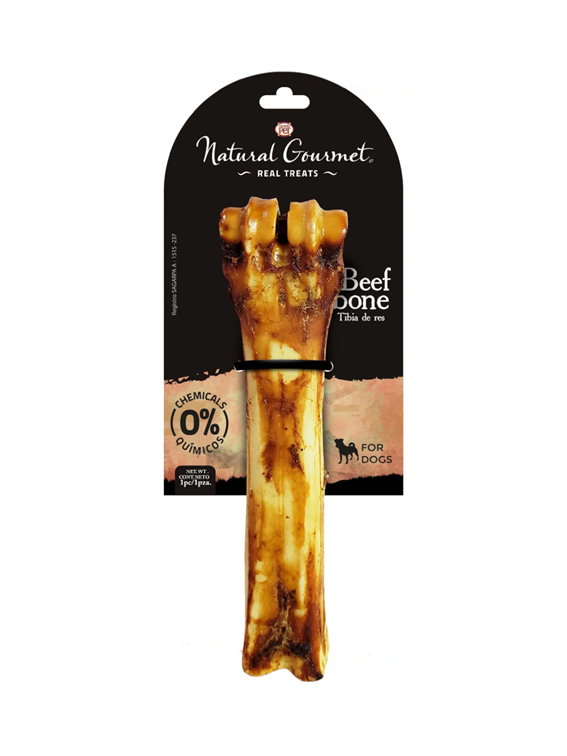 GrandPET Natural Gourmet® Premio Para Perro Tibia de Res Natural