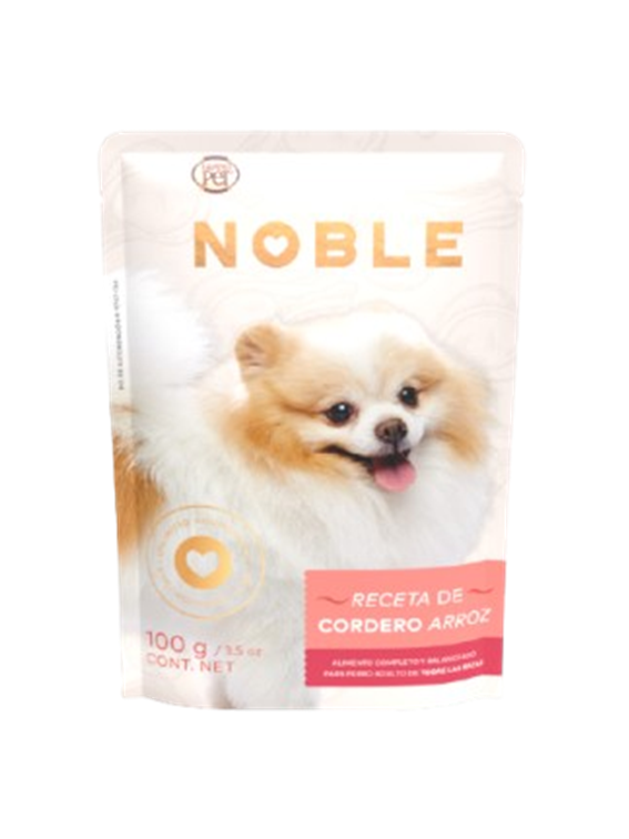 GrandPET Noble® Sobre 100 Gr Alimento Húmedo Perro Adulto Receta Cordero y Arroz