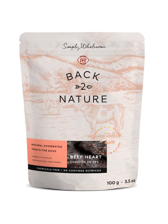 Back 2 Nature® Premio Para Perro Corazón de Res Natural