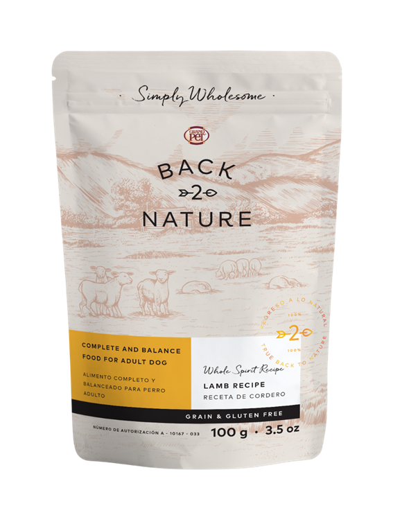 Back 2 Nature® Sobre de Alimento Húmedo Para Perro Receta de Cordero